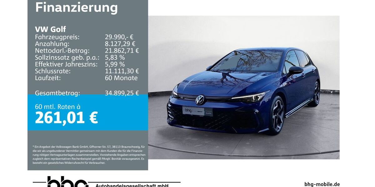 VW Golf 8.947 km 29.990 &euro; Metzingen 72555