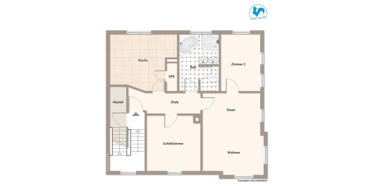 Etagenwohnung Sindelfingen Darmsheim - 3 Zimmer, 75 m&sup2;, 950&euro; | Angebot:26425494