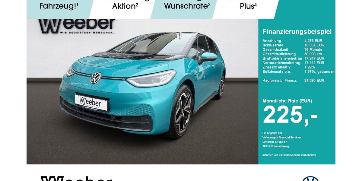 VW ID.3 39.791 km 21.250 &euro; Weil der Stadt 71263
