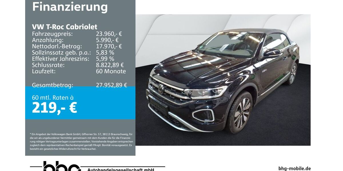 VW T-Roc 25.321 km 23.290 &euro; Mössingen 72116