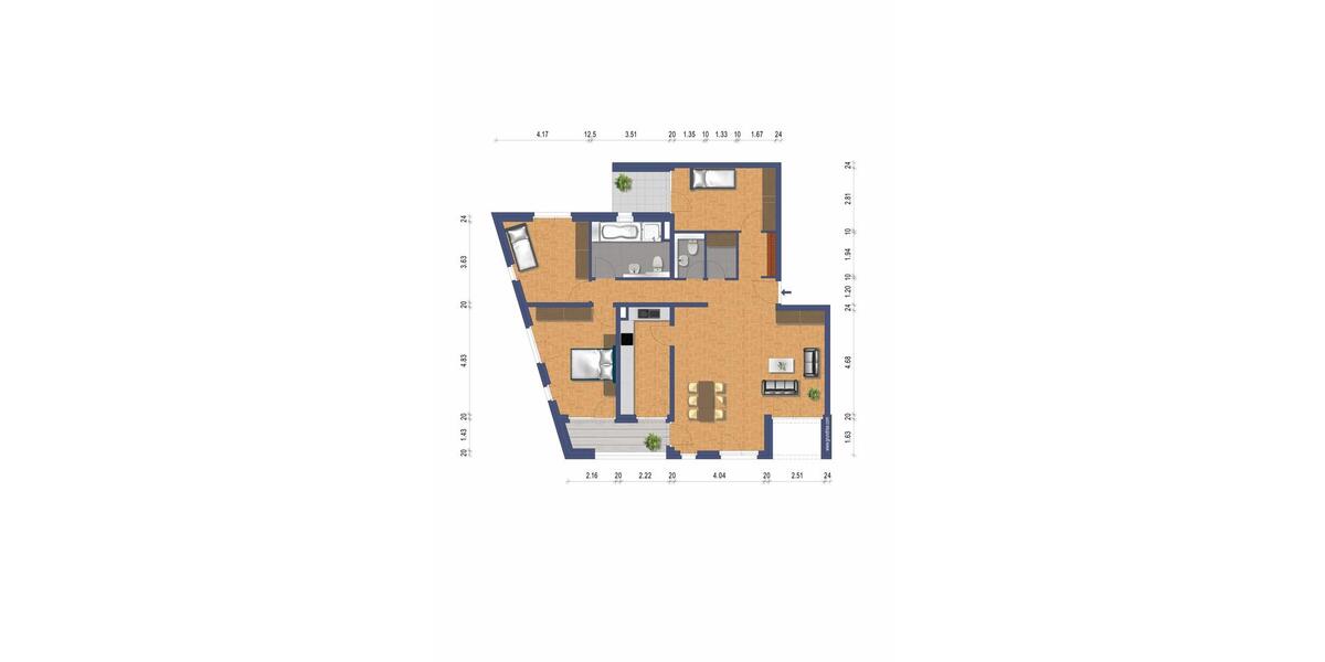 Etagenwohnung Nagold - 4 Zimmer, 121 m&sup2;, 1.375&euro; | Angebot:26455622